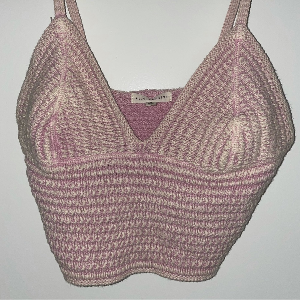 LA Hearts Coral Sweater Cami Top - Picture 2 of 4